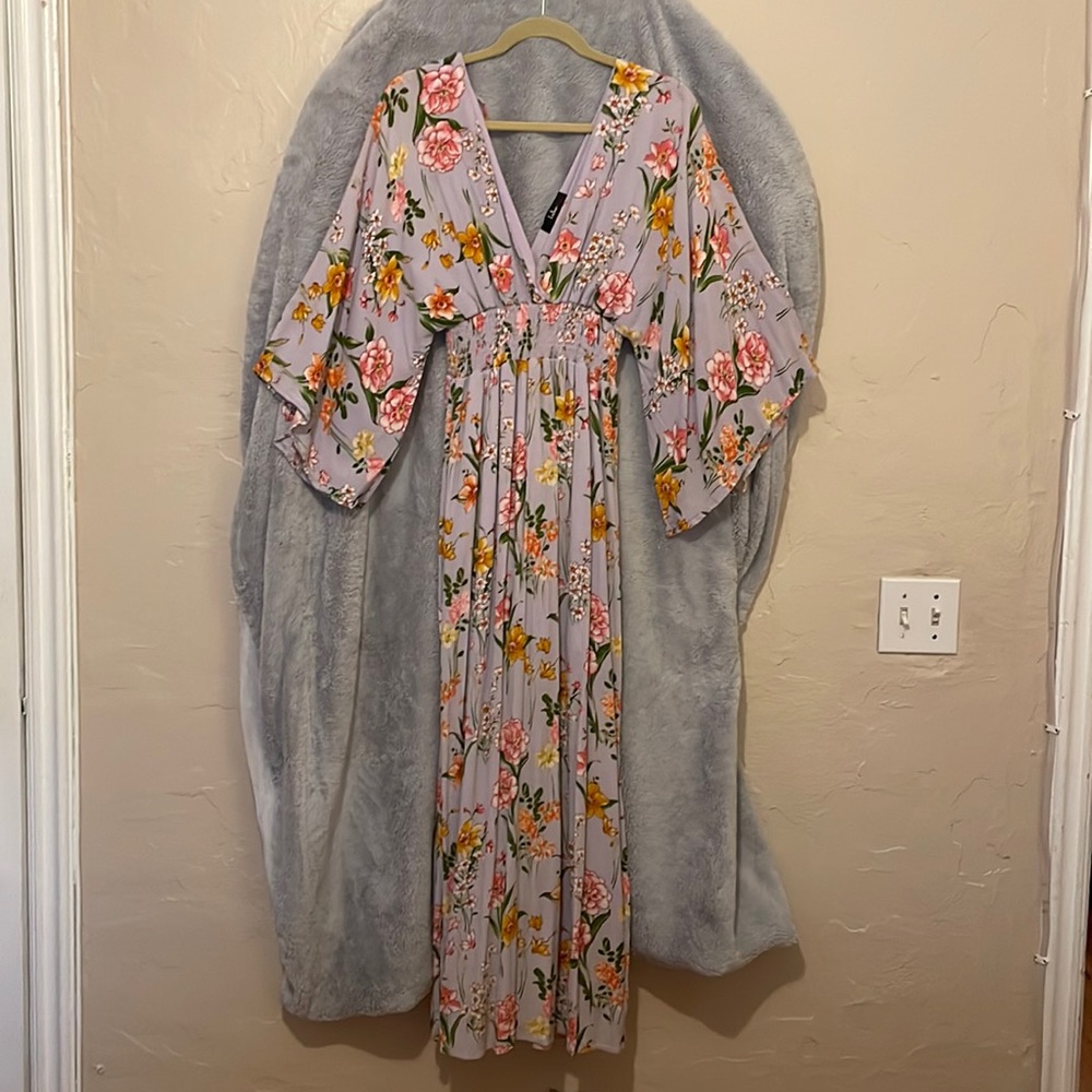 Lavender Floral Maxi